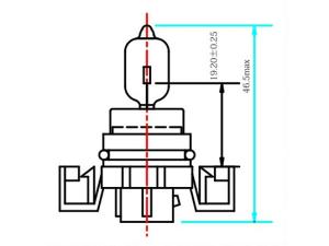 Lámpara para faros de automóvil H16