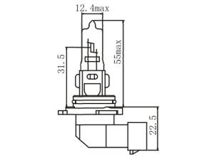 Bombilla para faros de automóvil HB3 (9005)