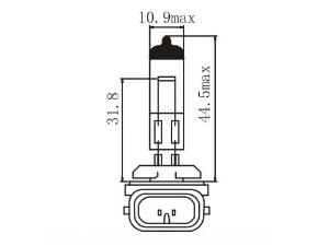 Bombilla para faros de automóvil H27W/2 881