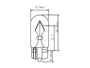 Bombillas de cuña para automóvil T10 (W3W/W5W/WY5W)
