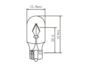 Bombillas de cuña para automóvil W16W T15