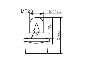 Luces para tablero de instrumentos MF23, 25, 26, 30, T4