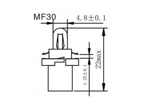 Luces para tablero de instrumentos MF23, 25, 26, 30, T4