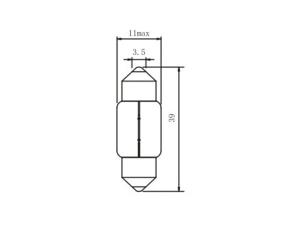 Lámpara festón T11 C5W