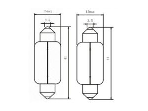 Lámpara festón T15 C21W